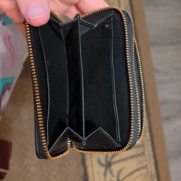 Coach Brown Small Double Zip Wallet/Card Holder - Picture 9 of 16